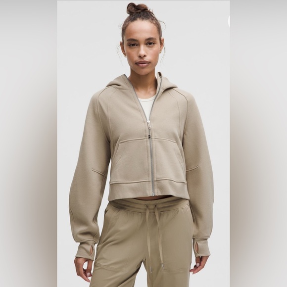 Lululemon Scuba Oversized Full-Zip Hoodie- M/L- Sheer Oak- NWT - Picture 1 of 8